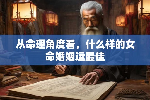 详细阅读:从命理角度看,什么样的女命婚姻运最佳 从命理角度看,什么样的女命婚姻运最佳