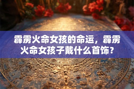 霹雳火命女孩的命运，霹雳火命女孩子戴什么首饰？