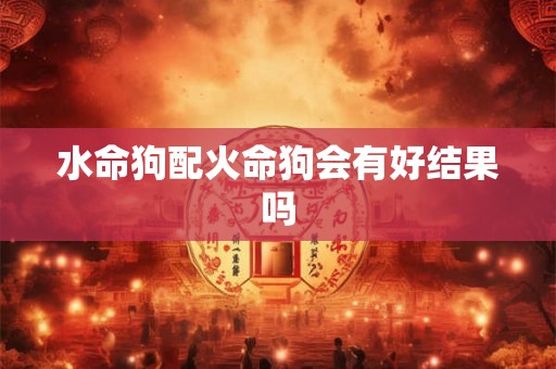 水命狗配火命狗会有好结果吗