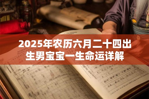 2025年农历六月二十四出生男宝宝一生命运详解