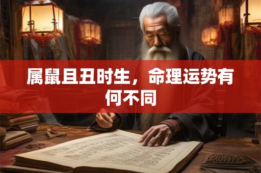 属鼠且丑时生，命理运势有何不同