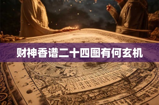 财神香谱二十四图有何玄机