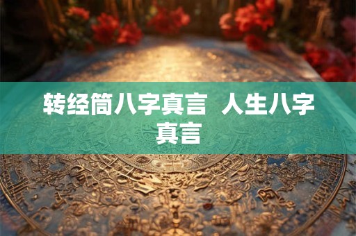 转经筒八字真言  人生八字真言