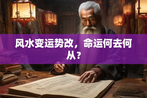 风水变运势改，命运何去何从？