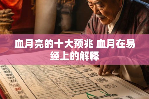 血月亮的十大预兆 血月在易经上的解释
