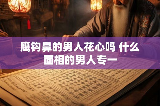 鹰钩鼻的男人花心吗 什么面相的男人专一
