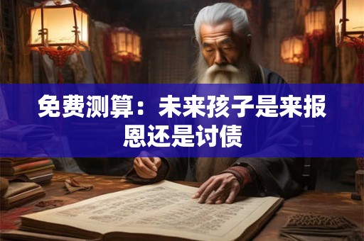 免费测算：未来孩子是来报恩还是讨债