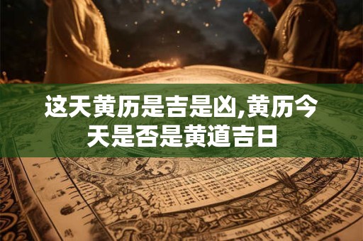 这天黄历是吉是凶,黄历今天是否是黄道吉日