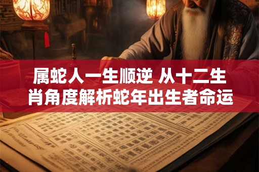 属蛇人一生顺逆 从十二生肖角度解析蛇年出生者命运