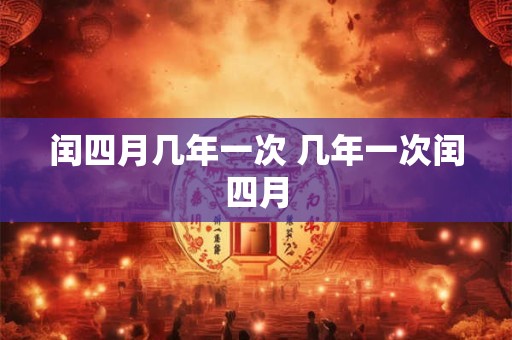 闰四月几年一次 几年一次闰四月 闰四月几年一次 几年一次闰四月