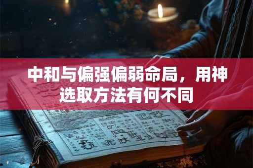 中和与偏强偏弱命局，用神选取方法有何不同