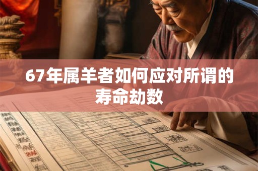 67年属羊者如何应对所谓的寿命劫数