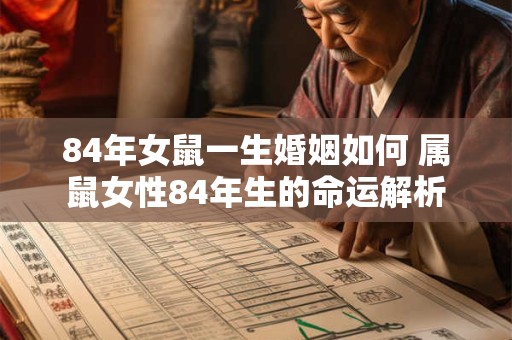 84年女鼠一生婚姻如何 属鼠女性84年生的命运解析