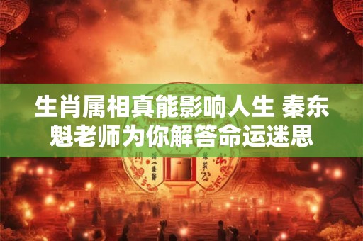 生肖属相真能影响人生 秦东魁老师为你解答命运迷思