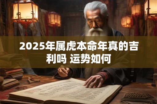 2025年属虎本命年真的吉利吗 运势如何 2025年属虎本命年真的吉利吗 运势如何