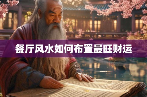 餐厅风水如何布置最旺财运