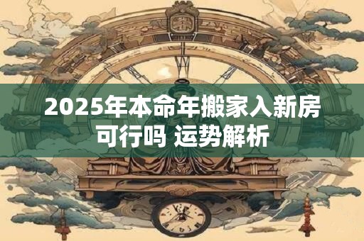 2025年本命年搬家入新房可行吗 运势解析