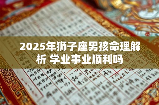 2025年狮子座男孩命理解析 学业事业顺利吗