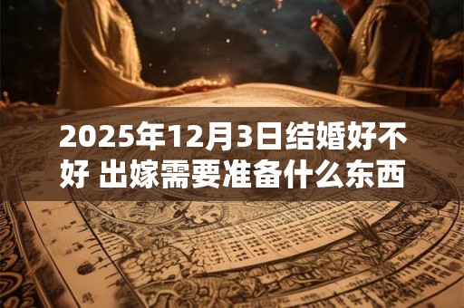 2025年12月3日结婚好不好 出嫁需要准备什么东西 2025年12月3日结婚好不好 出嫁需要准备什么东西