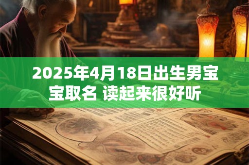2025年4月18日出生男宝宝取名 读起来很好听