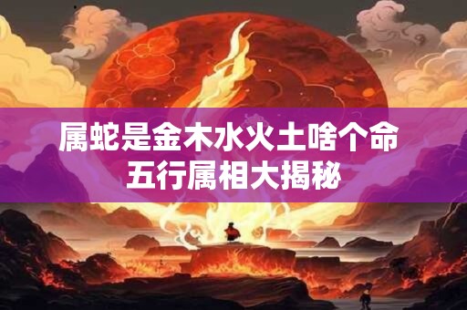 属蛇是金木水火土啥个命 五行属相大揭秘