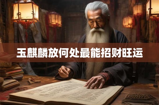 玉麒麟放何处最能招财旺运