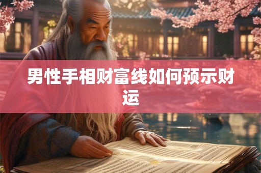 男性手相财富线如何预示财运