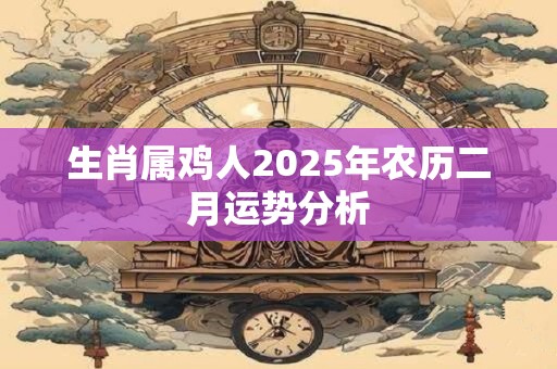 生肖属鸡人2025年农历二月运势分析 生肖属鸡人2025年农历二月运势分析