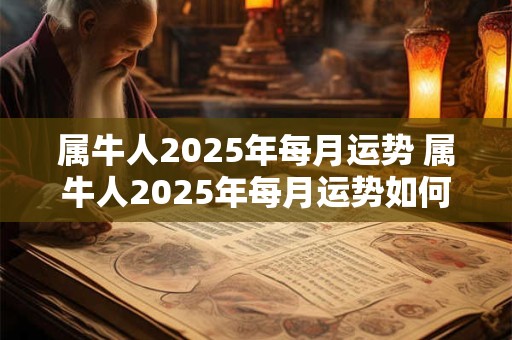 属牛人2025年每月运势 属牛人2025年每月运势如何
