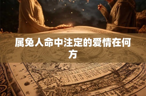 属兔人命中注定的爱情在何方