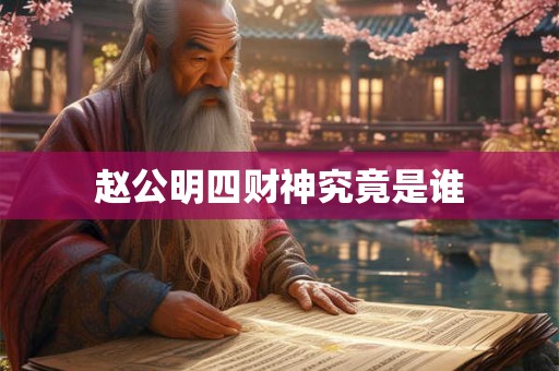 赵公明四财神究竟是谁