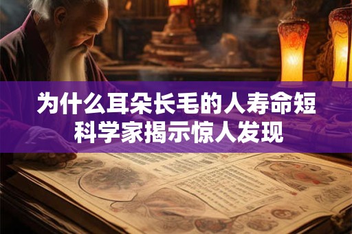 为什么耳朵长毛的人寿命短 科学家揭示惊人发现