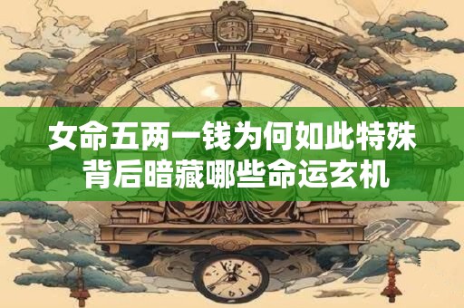 女命五两一钱为何如此特殊 背后暗藏哪些命运玄机