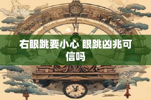 右眼跳要小心 眼跳凶兆可信吗