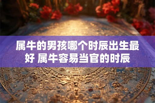 属牛的男孩哪个时辰出生最好 属牛容易当官的时辰