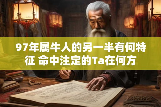 97年属牛人的另一半有何特征 命中注定的Ta在何方
