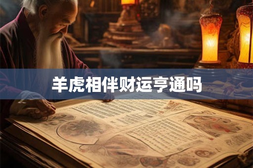 羊虎相伴财运亨通吗
