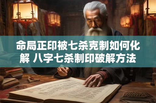 命局正印被七杀克制如何化解 八字七杀制印破解方法有哪些