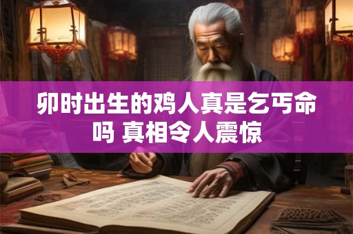 卯时出生的鸡人真是乞丐命吗 真相令人震惊