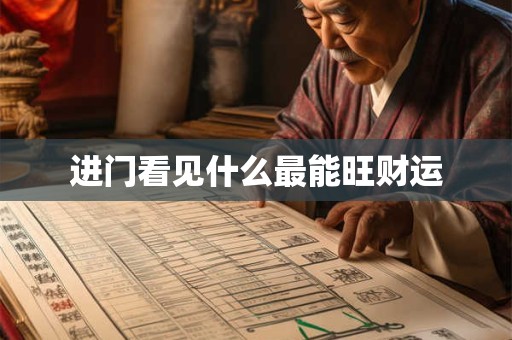 进门看见什么最能旺财运