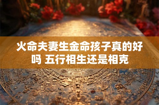 火命夫妻生金命孩子真的好吗 五行相生还是相克