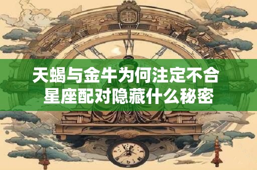天蝎与金牛为何注定不合 星座配对隐藏什么秘密