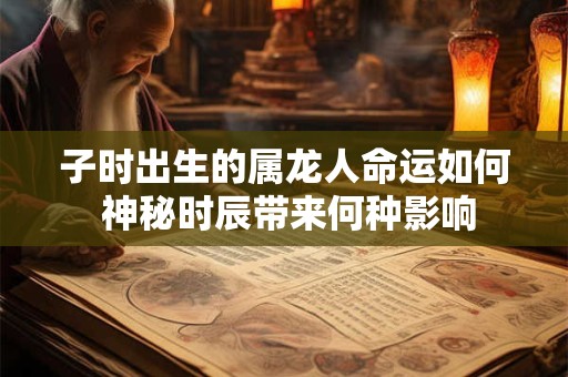 子时出生的属龙人命运如何 神秘时辰带来何种影响