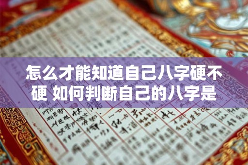 怎么才能知道自己八字硬不硬 如何判断自己的八字是否硬