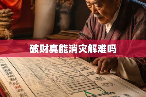 破财真能消灾解难吗