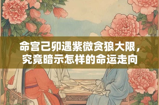 命宫己卯遇紫微贪狼大限，究竟暗示怎样的命运走向