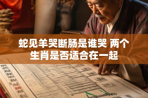 蛇见羊哭断肠是谁哭 两个生肖是否适合在一起