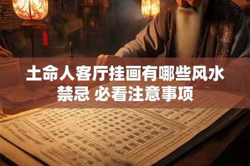 土命人客厅挂画有哪些风水禁忌 必看注意事项