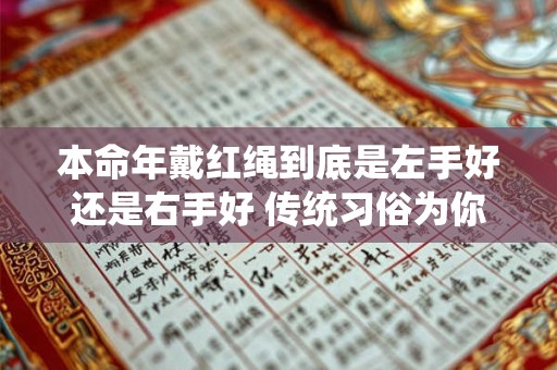 本命年戴红绳到底是左手好还是右手好 传统习俗为你揭秘