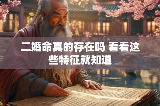 二婚命真的存在吗 看看这些特征就知道